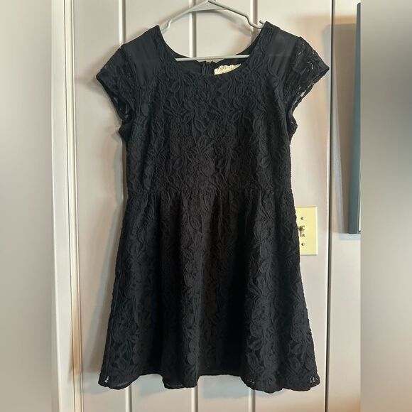 Coincidence & Chance black lace size 6 mini dress 90% cotton - Picture 1 of 4